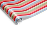 Gift Wrap - Merry Stripes (Red French Blue Pistachio)
