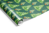 Gift Wrap - Watercolour Trees (Spruce)