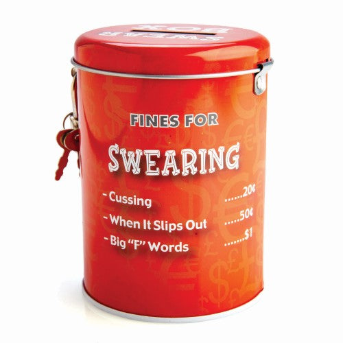 Money Tin - Swearing Fines (7.7 x 7.7 x 10.7cm)