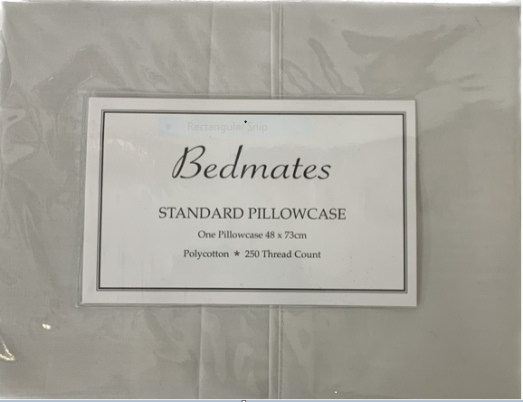 Standard silver pillowcase designed for comfort, elegance, and durability; ideal for enhancing your bedding experience.