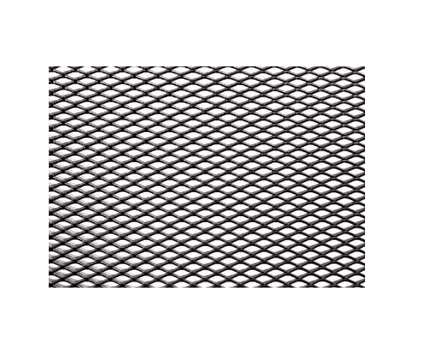 Black diamond mesh sheet for vehicle customization, 1.2M x 280mm, suits bumpers and grills, made from durable aluminium.