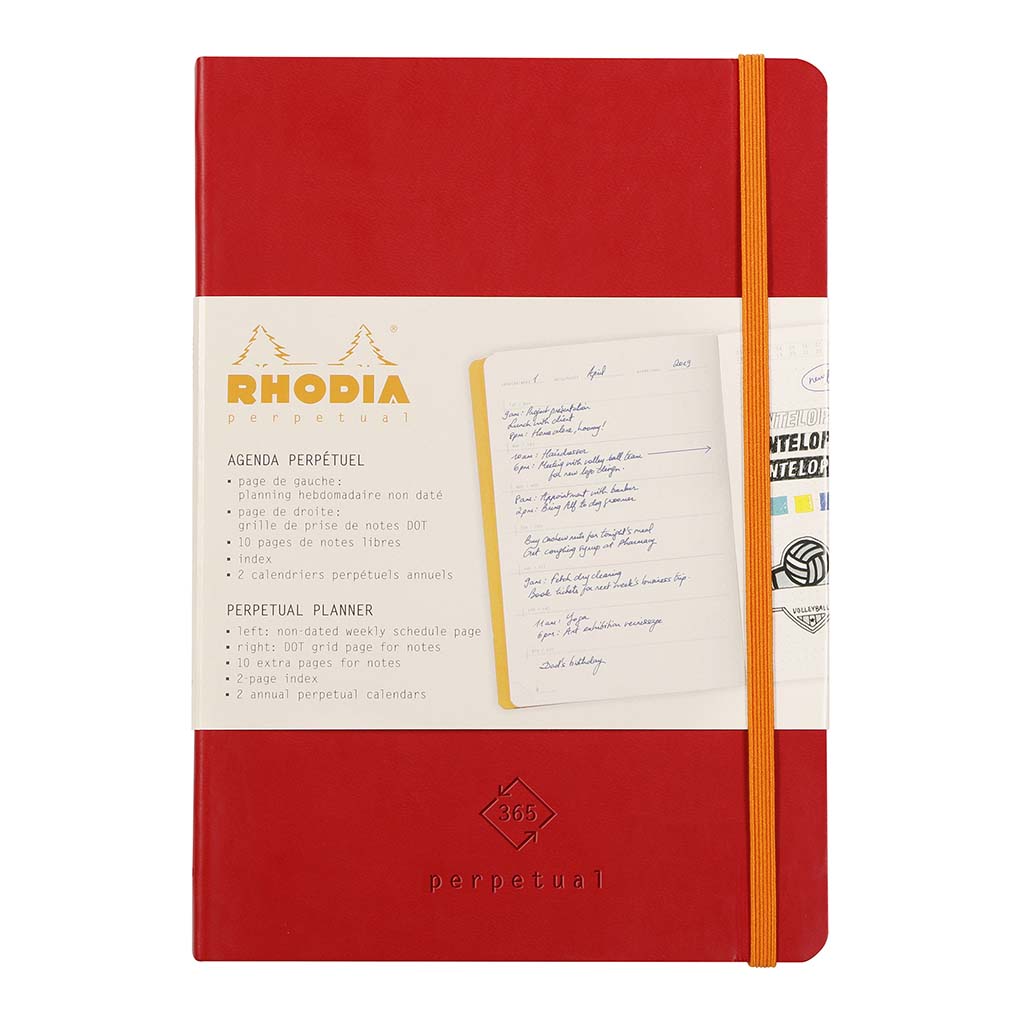 Rhodia Perpetual Diary A5 Poppy