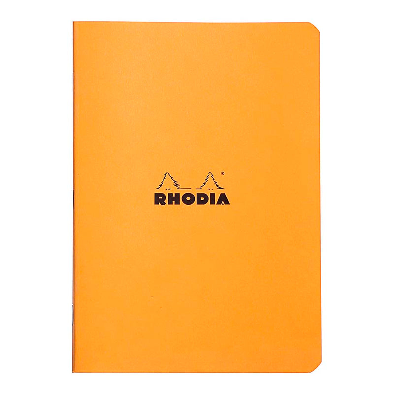 Rhodia Classic Notebook Stapled A5 Lined Orange