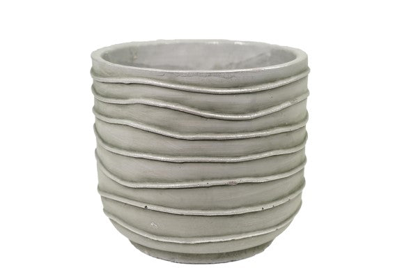 Cement round pot