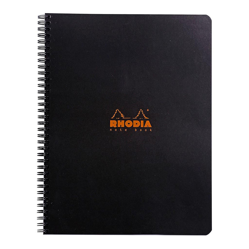 Rhodia Classic Notebook Spiral A4+ Grid Black