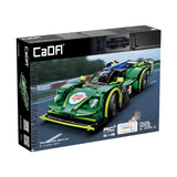 Car Building Blocks Set - CADA 1:14 EMERALD DEITY BRICK SPORT CAR