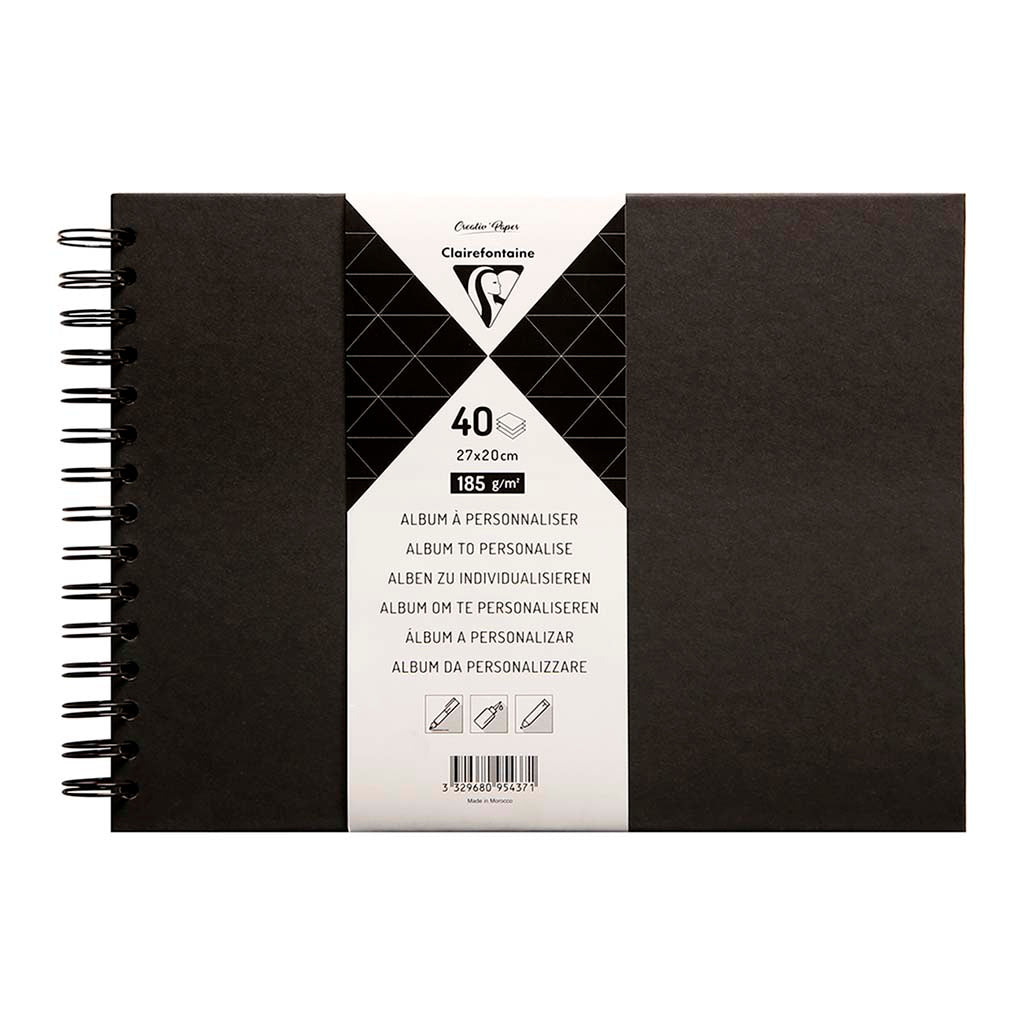 Clairefontaine Hardcover Album 27x20cm Black