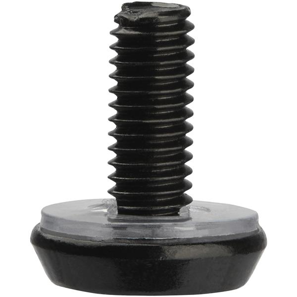 Black 10-32 server rack screws and nuts, 50-pack, ideal for secure installation of rack-mounted equipment.