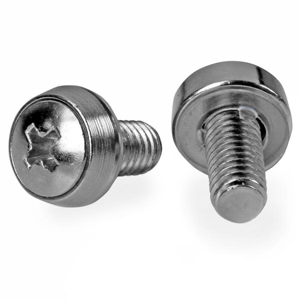 12-24 Server Rack Screws - 50 pack - Nickel-plated