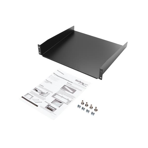 Black Standard Universal Server Rack Cabinet Shelf