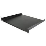 1U Rack Shelf - 16" Deep, sturdy steel design holds up to 44lbs, ideal for optimizing space in SOHO and server environments.