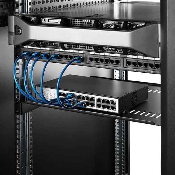 Vented 1U Rack Shelf - 40 cm (16 in.) Deep