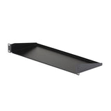 1U 7in Depth Universal Fixed Rack Mount Shelf – 33lbs / 15kg