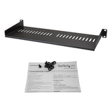 Vented 1U Rack Shelf - 18 cm (7 in.) Deep