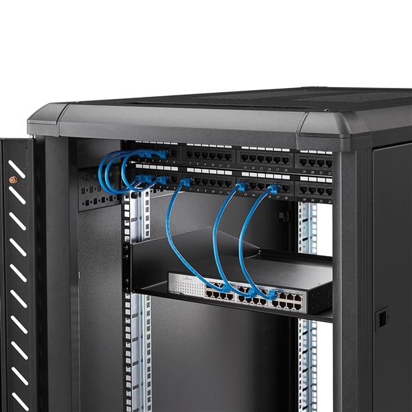 Fixed Server Rack Shelf - 2U Cantilever Shelf 125lbs 56kg