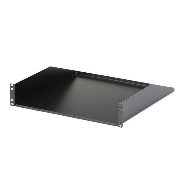 Fixed Server Rack Shelf - 2U Cantilever Shelf 125lbs 56kg