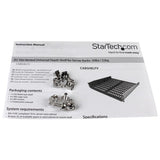 Universal Fixed Server Rack Shelf 2U Cantilever Shelf 50lbs 22kg