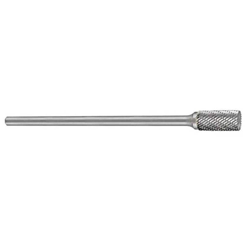 Carbide burr with 1/4" head, 5/8" flute, ideal for precise metalwork in ferrous materials, designed for durability and performance.