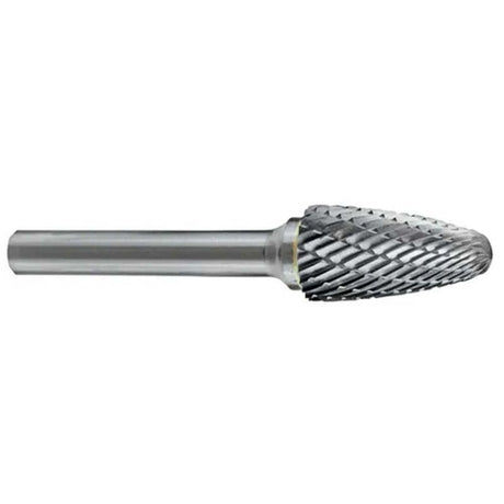 Carbide burr with 5/8" head, 1" flute, designed for precise cutting in metalworking and woodworking projects.