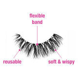 3D Faux Mink Lashes - LA Colors Jodie offering luxurious volume, curl, and comfort; hand-crafted, reusable, and cruelty-free.