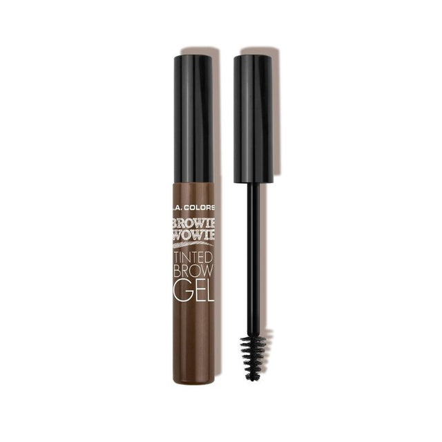 LA Colors Tinted Brow Gel in Universal Taupe enhances brows, providing definition and a natural look with long-lasting hold.