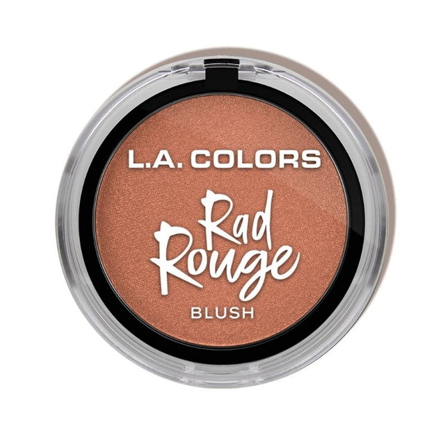 LA Colors Rad Rouge Blush in 'Preppy' offers a vibrant hue for a healthy, flawless glow on all skin tones.