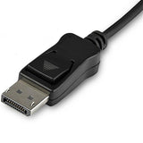 USB-C to DisplayPort adapter cable, 3.3 ft, supports 8K resolution at 30Hz for vibrant visuals and easy plug-and-play setup.