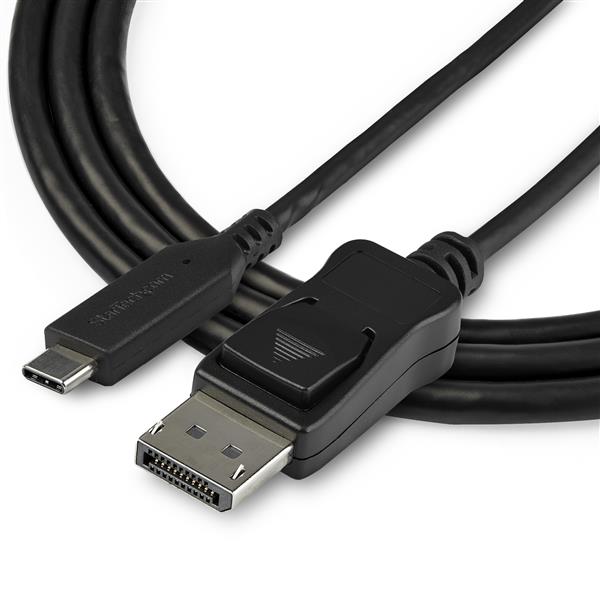 USB-C to DisplayPort adapter cable, 1m long, supports 8K 30Hz resolution, ideal for high-definition video and gaming.