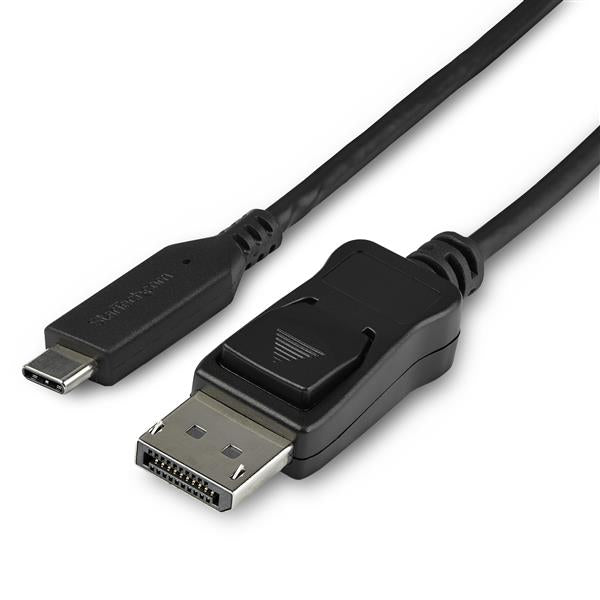 USB-C to DisplayPort adapter cable (1m) enabling 8K resolution at 30Hz, ideal for vibrant visuals and clean installations.