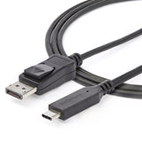 USB-C to DisplayPort adapter cable, 1.8m length, supporting 8K video at 30Hz with HBR3 bandwidth for high-quality displays.