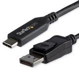 USB-C to DisplayPort adapter cable (1.8m) for stunning 8K video up to 30Hz, with HBR3 bandwidth and easy plug-and-play setup.