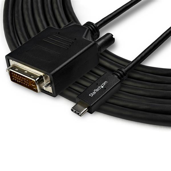 6.6' / 2 m USB-C to DVI Cable - 1920 x 1200 - Black