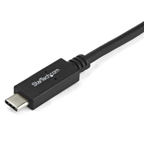 1 m USB-C to DVI cable in black, supporting 1920 x 1200 resolution for seamless connectivity between devices and monitors.