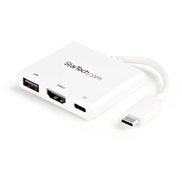 USB C Multiport Adapter with HDMI 4K - PD - 1x USB 3.0 Type A - USB C Video