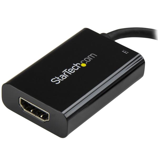 USB-C to HDMI adapter featuring 4K 60Hz resolution and USB Power Delivery for seamless laptop connectivity.