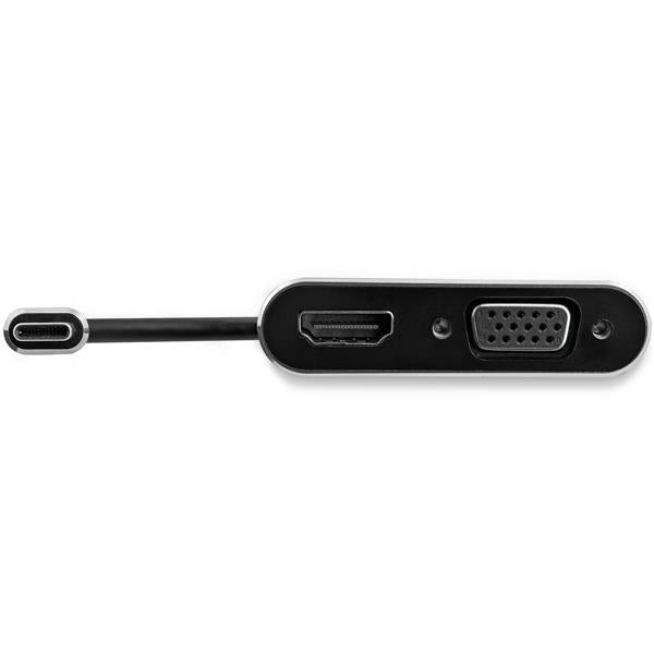 USB C to VGA and HDMI Adapter - Aluminum - USB-C Multiport