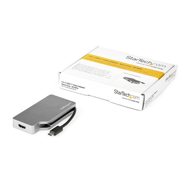 USB-C Multiport Video Adapter - 4-in-1 A/V Adapter - 4K 60Hz