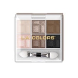 6 Color Eyeshadow Palette by LA Colors featuring versatile shades for natural or bold looks, smooth application, and included applicator.