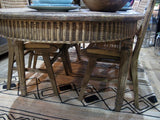 Oval Dining Table - Vintage Elm Reclaimed Elm (2.26m X 1m X 76cm)