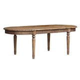 Oval Dining Table - Vintage Elm Reclaimed Elm (2.26m X 1m X 76cm)