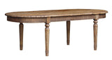 Oval Dining Table - Vintage Elm Reclaimed Elm (2.26m X 1m X 76cm)