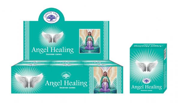 Green Tree Angel Healing Cones