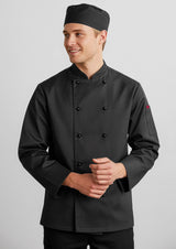Al Dente Mens Long Sleeve Chef Jacket - White