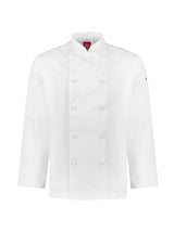 Al Dente Mens Long Sleeve Chef Jacket - White