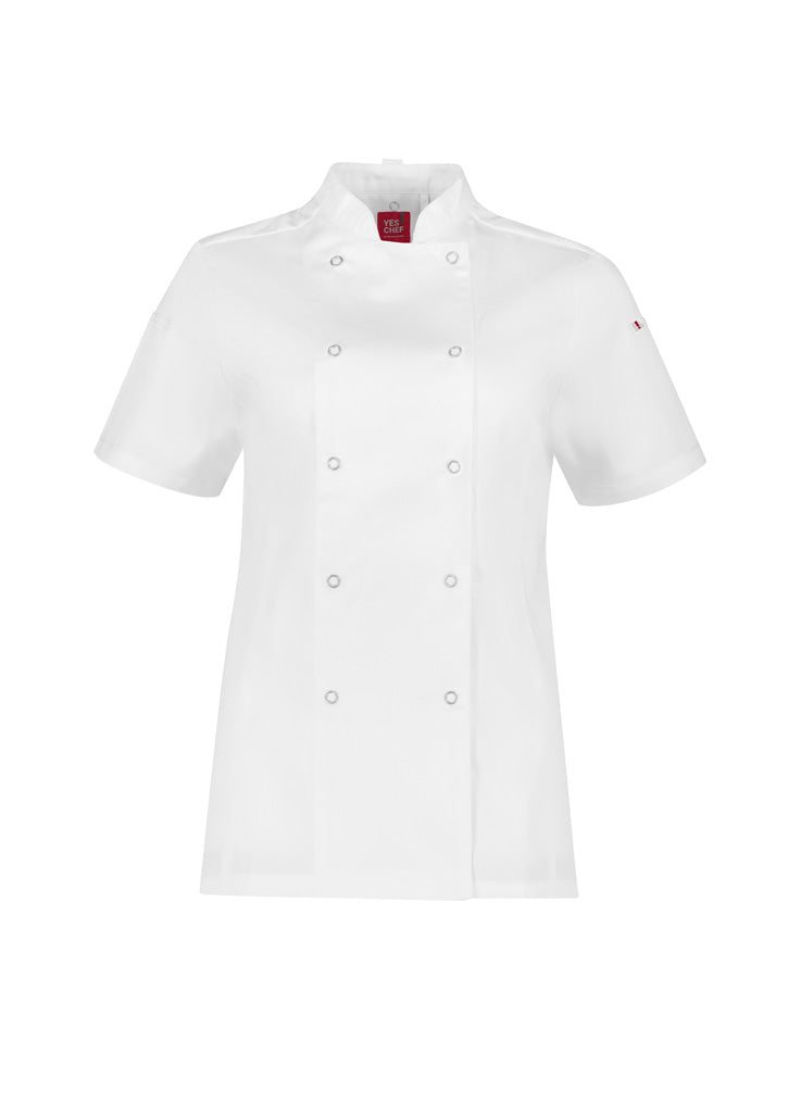 Zest Womens Short Sleeve Jacket - White