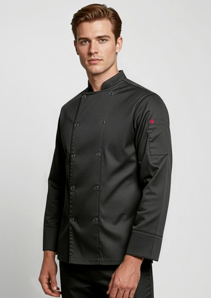 Zest Mens Long Sleeve Jacket - White