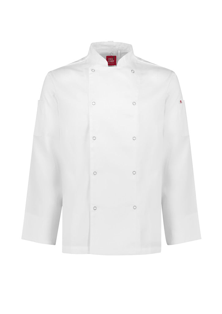 Zest Mens Long Sleeve Jacket - White