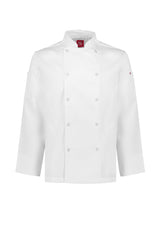 Zest Mens Long Sleeve Jacket - White