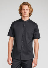 Salsa Mens Short Sleeve Chef Shirt - Grey Smoke