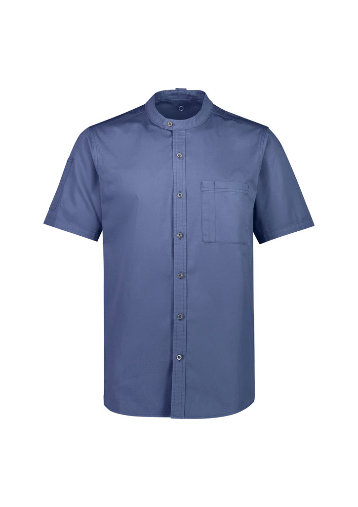 Salsa Mens Short Sleeve Chef Shirt - Grey Smoke
